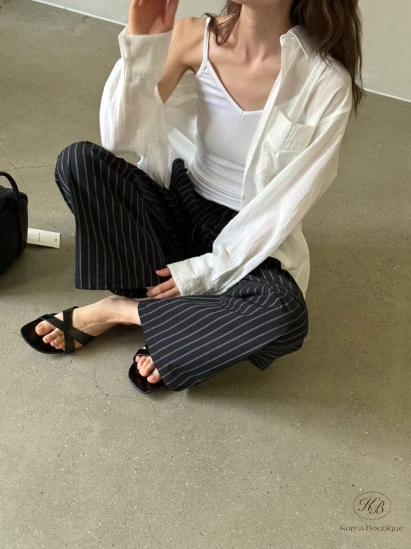 Sv25 夏裝 版型好又舒服的條紋褲 