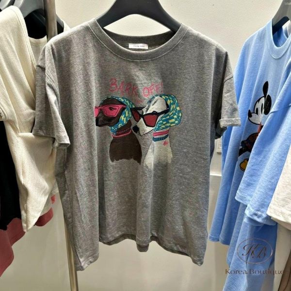 SS459 春季 墨鏡狗狗tee 