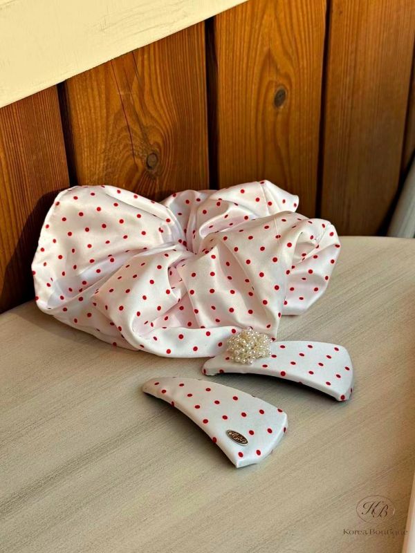 SS340 春季 人氣小點大腸圈 小髮夾 