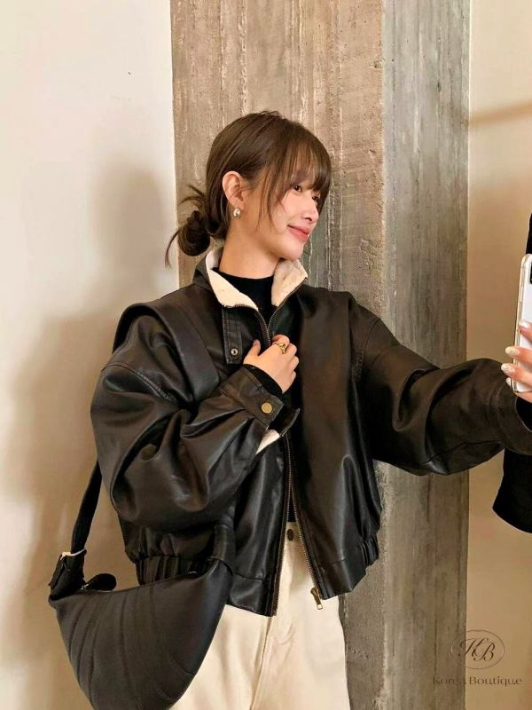 Fw468 冬季 毛茸茸內刷毛皮外套 