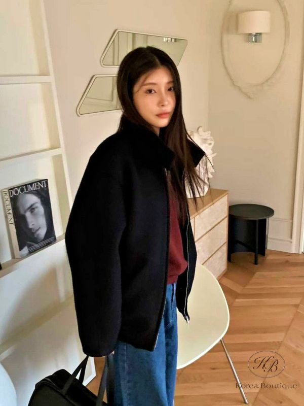 Fw493 冬季 質感很好的羊毛夾克外套 