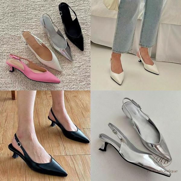 SS140 春季 尖頭亮眼跟鞋 四公分 