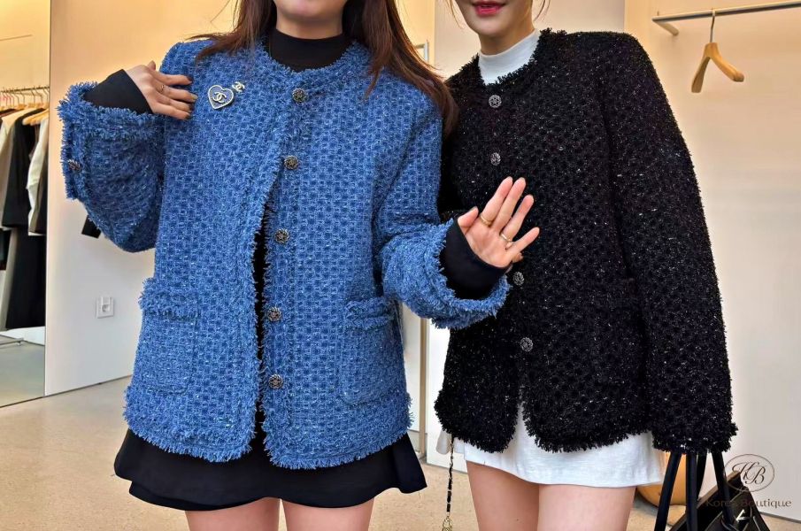 Fw248 秋季 無領的小香外套 