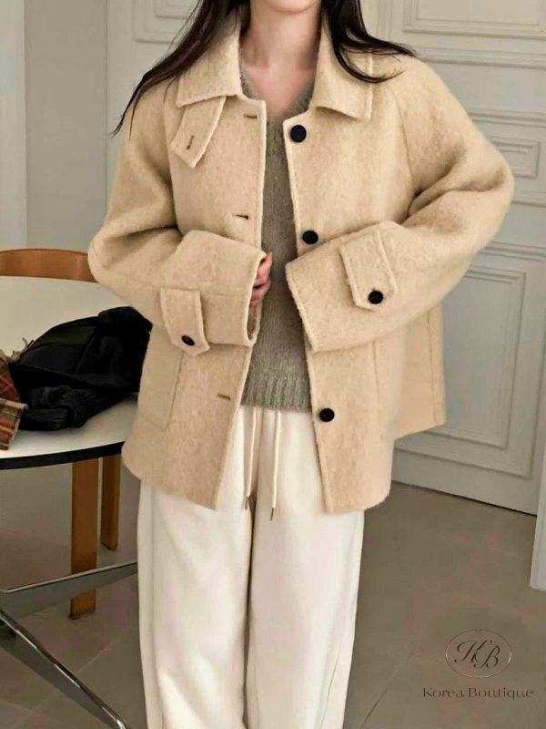 Fw494 冬季 QQ毛質感羊毛大衣 