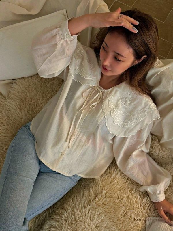 SS241 春季 喜歡復古領襯衫 