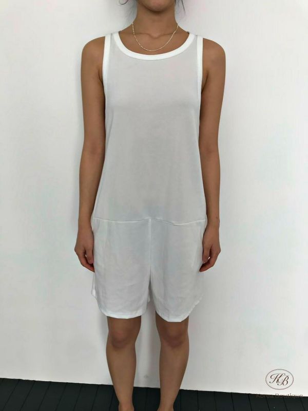 SS418 春季 質感連身短褲 