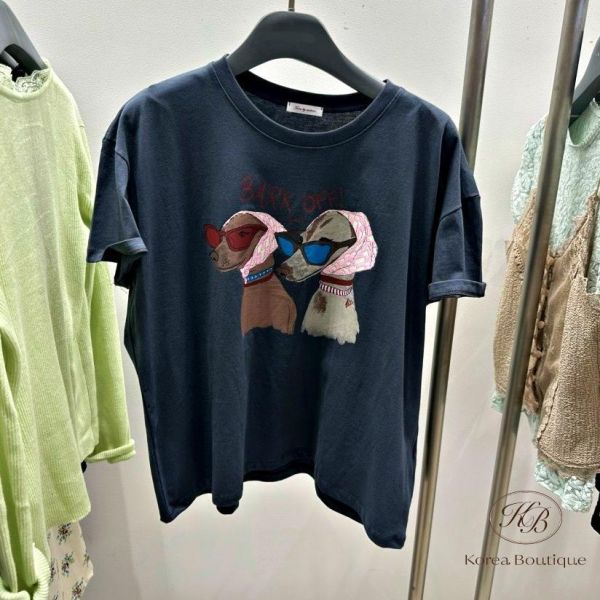 SS459 春季 墨鏡狗狗tee 