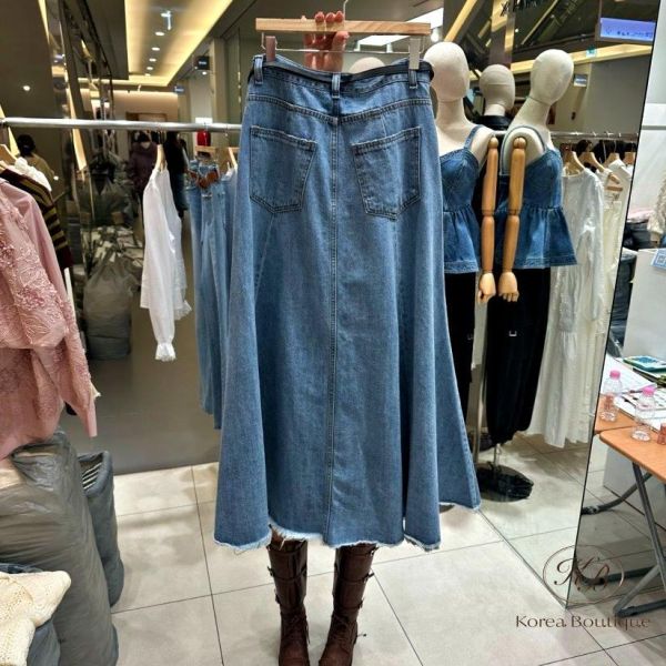 SS251 春季 傘狀牛仔裙 