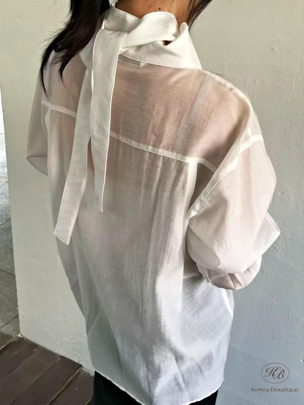 SS221 春季 天絲立領襯衫 