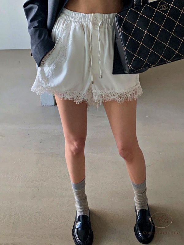 SS237 春季 自留蕾絲短褲 