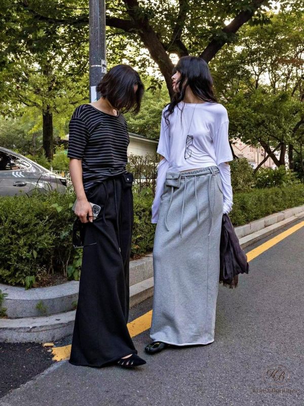 FW3810 秋季 附上腰帶的棉裙 