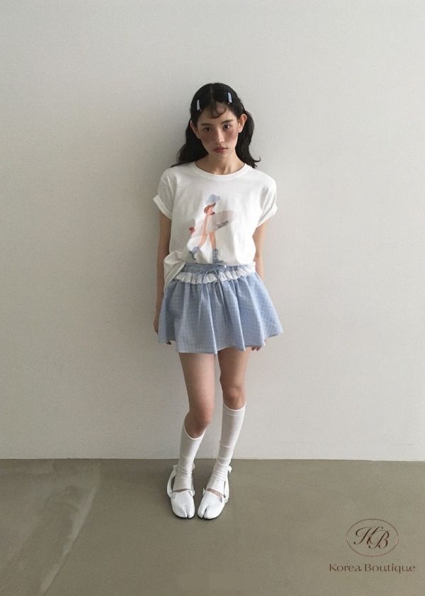 Su46 夏裝 清新衝浪女孩tee 