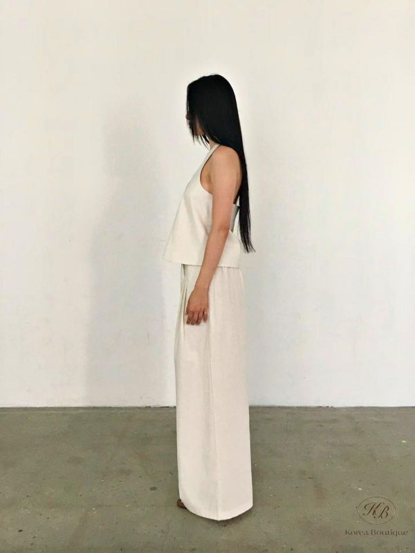 SS574 夏季 繞脖背心套裝 