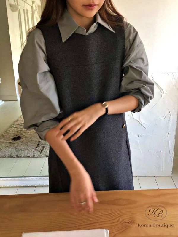 FWKR27 冬季 背心洋裝 有口袋 