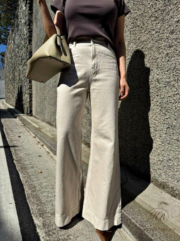 SS245 春季 顏色春天好看的版型牛仔褲 