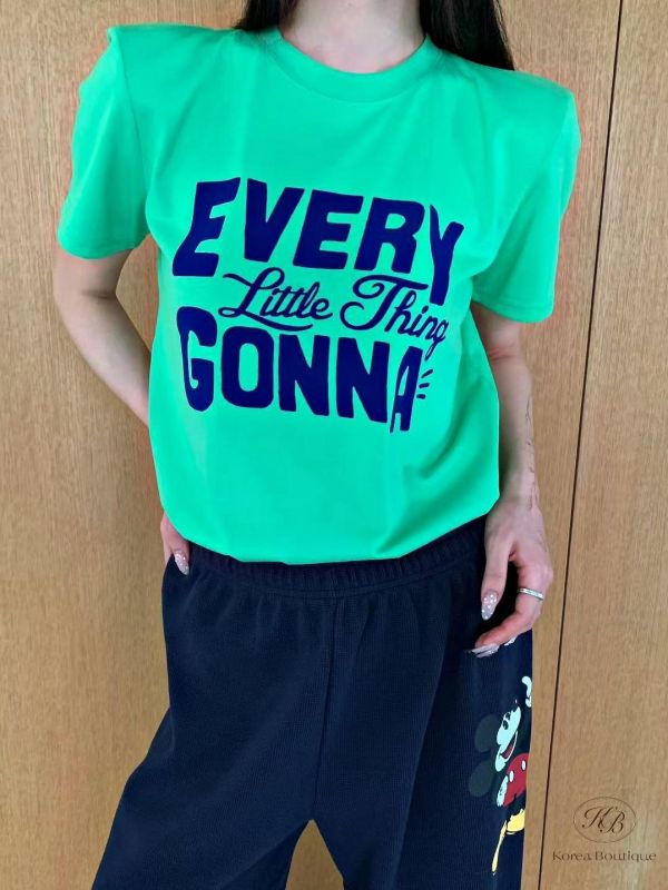 SS160 春季 字母配色tee 