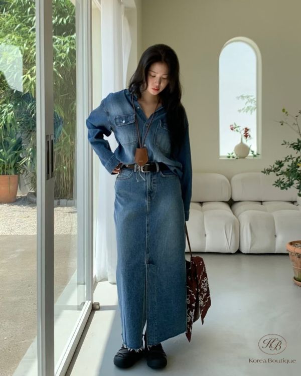 Fw16 秋季 秋冬要來一件牛仔長裙 