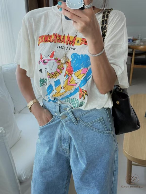 Spv59 夏裝 衝浪狗狗tee 