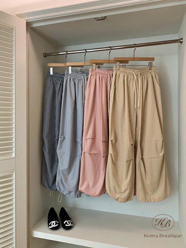 SS372 春季 格紋工作褲 