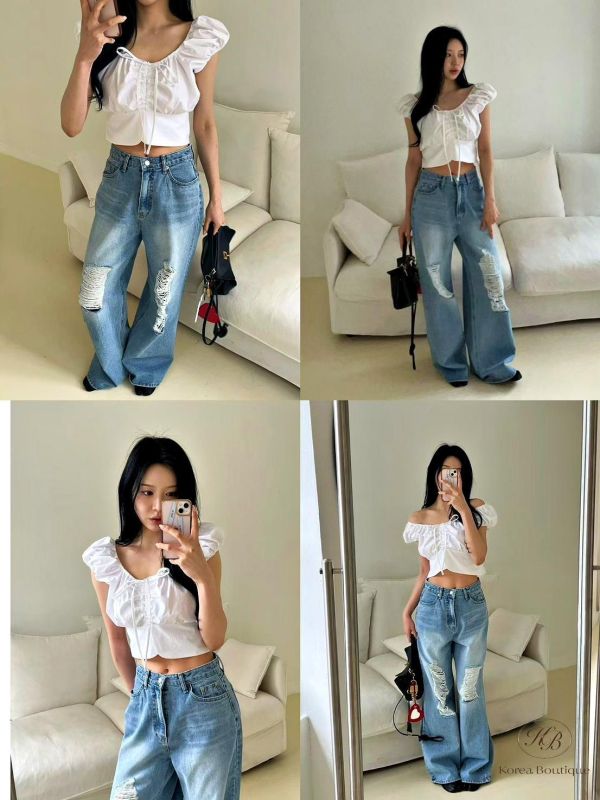 SS390 春季 小甜心綁帶上衣 