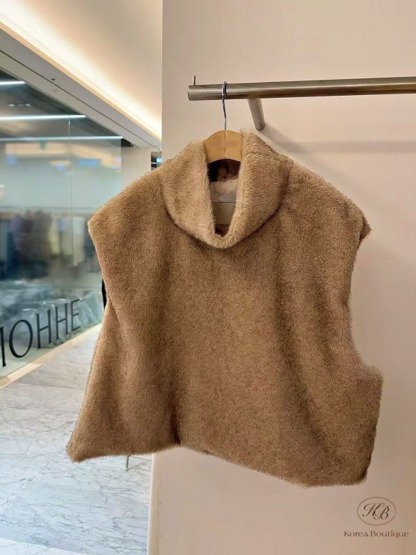 Fw444 冬季 真的好時髦的皮草背心 