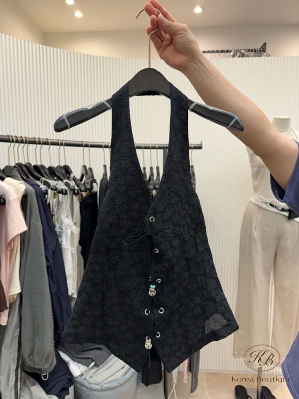 Su97 夏裝 綁帶背心 