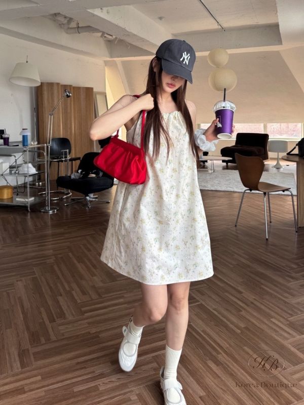 Su67 夏裝 小碎花繞脖 