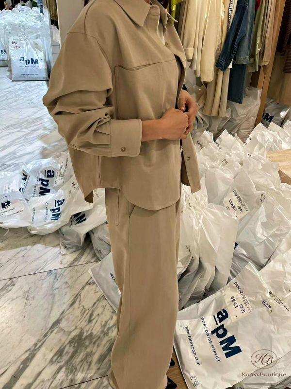 FW3828 秋季 有質感的西裝套裝 秋冬米白色也是首選 