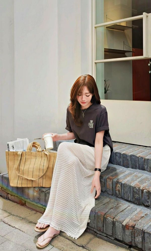 SS374 春季 男友風字母tee 