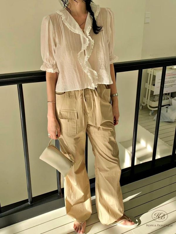 SS389 春季 輕薄舒適質感工裝褲 