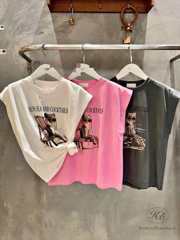 SS370 春季 墨鏡豹豹上衣 