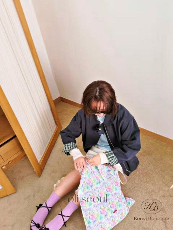 SS141 春季 日系感印花布袋 