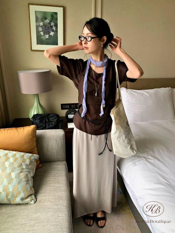 SS415 春季 質感太美的光澤背心套組 