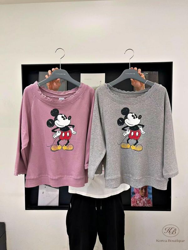 FW2641 秋季 不修邊米奇tee 
