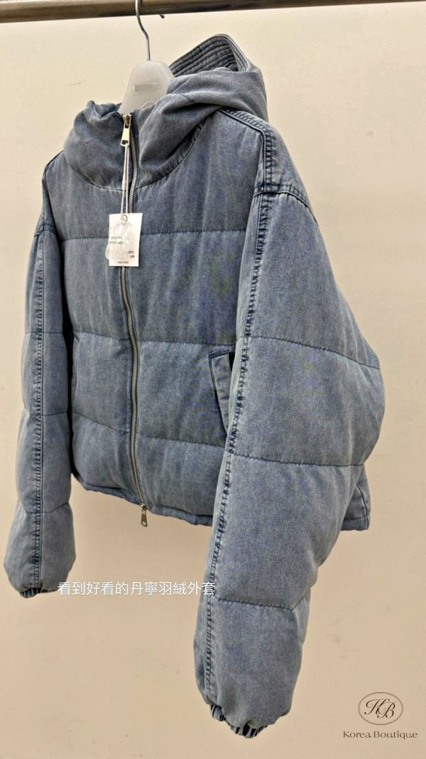 FWKR16 冬季 丹寧牛仔羽絨 100%鵝絨 