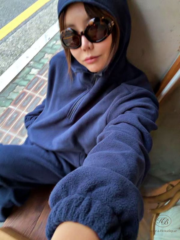 Fw410 秋季 絨布連帽外套套裝 