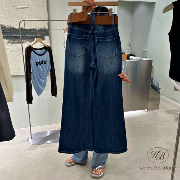 Fw176 秋季 版型質料都很棒的牛仔褲 附上麂皮皮帶 有彈性 