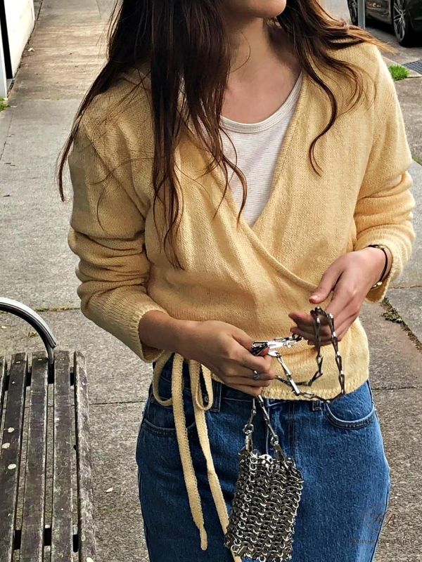 SS159 春季 連帽綁帶開衫 