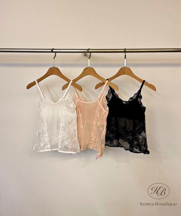 SS110 春季 蕾絲細節很美的bra top 