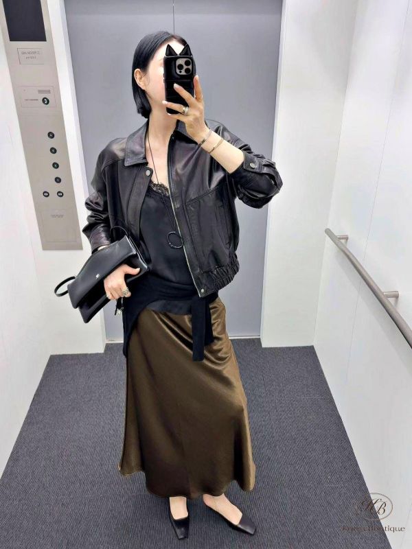 SS148 春季 高單設計家優雅緞面裙 