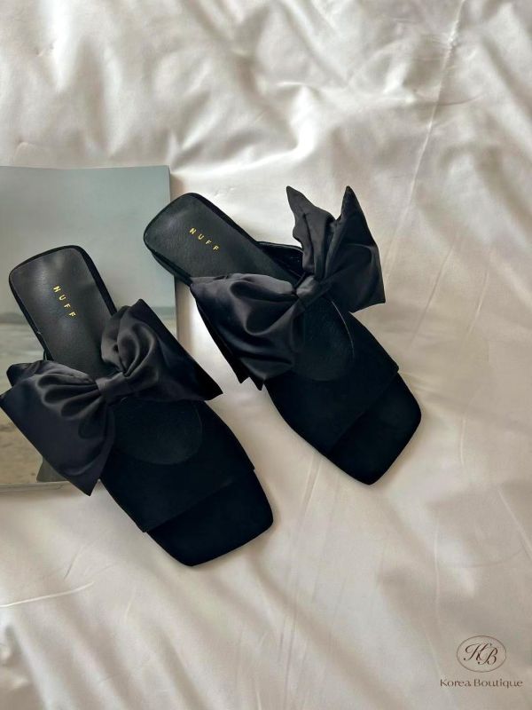 SS477 春季 大蝴蝶結造型拖鞋 