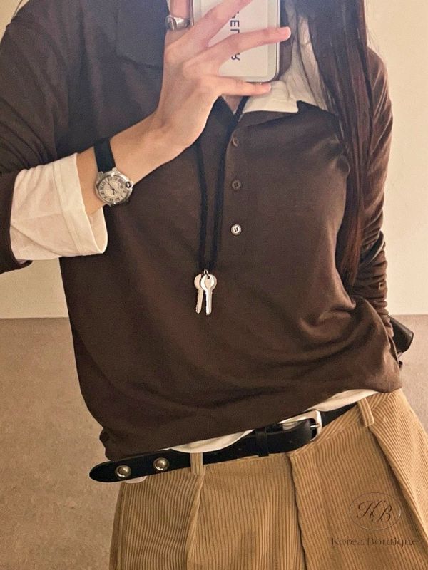 Fw214 秋季 彈性polo衫 