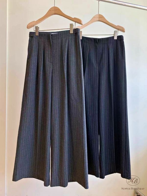 Fw431 冬季 條紋西裝褲 