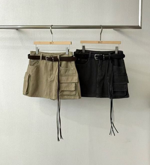 Fw209 秋季 附腰帶工裝褲裙 
