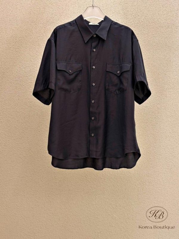 KR2622 夏季 超級舒服的口袋襯衫 