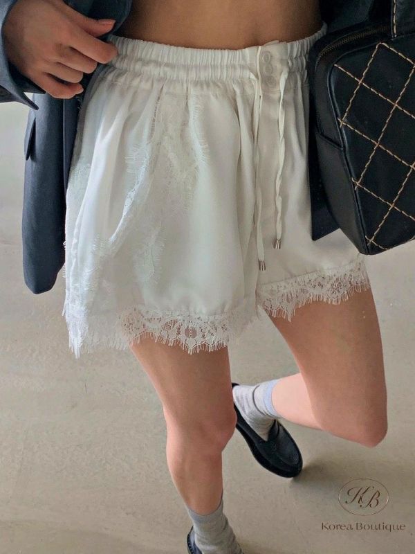 SS237 春季 自留蕾絲短褲 