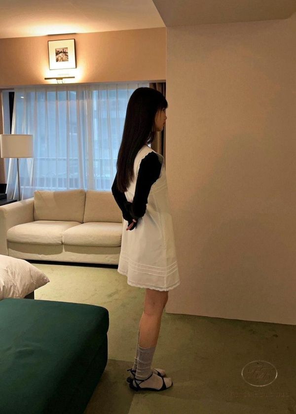 SS257 春季 可愛花邊背心洋裝 