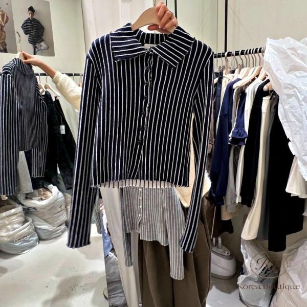 SS12 春季 條紋修身上衣 