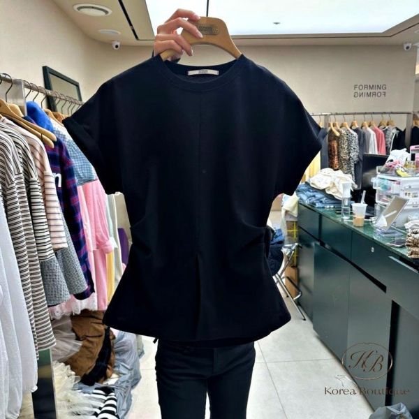 SS408 春季 造型腰身素tee 