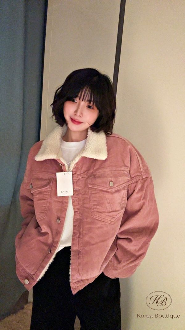 FWKR01 冬季 燈芯絨外套 可愛顏色 